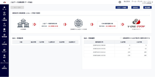 入金データ自動連携機能